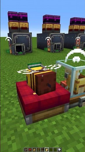 Gérer ses stock facilement avec un magasinier sur create 💯 #shorts #minecraft