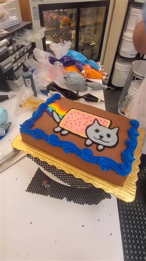 Delicious Nyan Cat Cake Decorating Tutorial