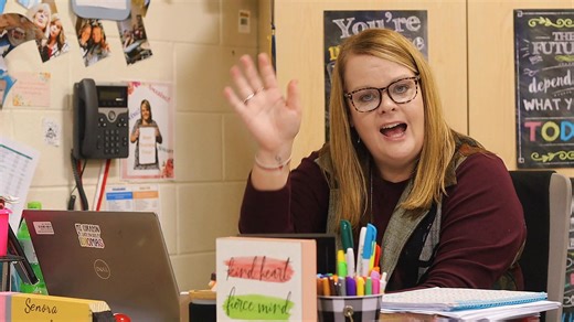 Meet Mrs. Lopez, our Spanish teacher for grades six through eight. She helps students build skills that truly matter in today’s world. In her classroom, students learn to speak, read, write, and understand Spanish while exploring the cultures and perspectives of Spanish speaking communities. Mrs. Lopez reminds us that knowing another language can open doors in every career field, from healthcare to public service to business. More importantly, it builds respect and understanding for the many peo