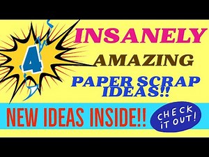 🌟PAPER SCRAP SERIES IDEA #3🌟 Four Awesome Ways To Use Scraps and Cut-Aparts/A PAPER SCRAPS HOW TO