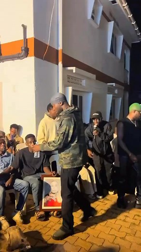 Eddy Kenzo arrives to stand with Fik Fameica and his family during the vigil held in honour of his late mother #SqoopUpdates | SQOOP