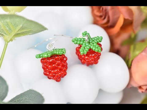 How to Make Raspberry Seed Beaded Earrings