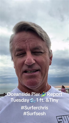 Tuesday Surf Report from the Oceanside Pier##surferchris #surfsesh