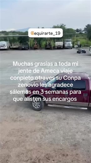 Agradecimiento a la gente de Ameca: viaje completo y próximos encargos