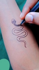 Small Snake Tattoo 🐍🐍#tattoo#snake#tatto_artist2#viral#fyp#foryoupage | Tatto Artis