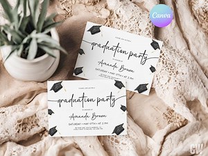 Class of 2025 Graduation Invitation Template, Editable Graduation Invitation, Graduation Announcement Party Invite, High School Grad Invite - Etsy