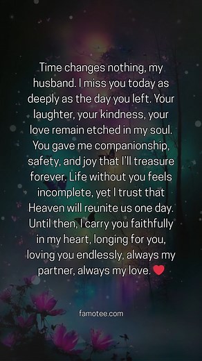 My angel Husband fills my life with love 💔🥺 | Missing My Husband Memorial Gifts