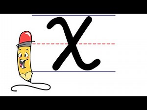 Pencil Pete's Cursive Writing - Uppercase X