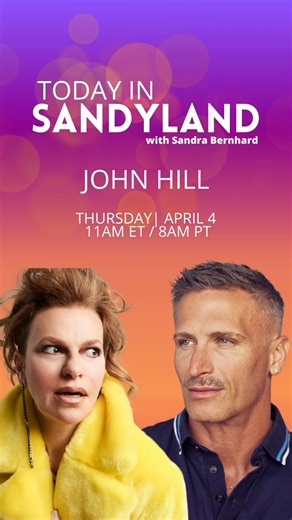 3.4K views · 48 reactions | Today Live in #Sandyland my friend @johnarthurhill drops by to light up the airwaves & we’re taking your calls kids that’s correct! 11 AM EST @radioandyinsta | Sandra Bernhard | Facebook