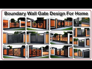 Boundary wall gate design for home | Modern Steel gate design | Iron gate design