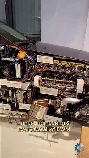 ​They Sliced a BMW in HALF! 🤯 (Amazing Cutaway) #Shorts