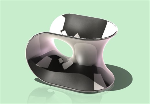 SolidWorks建模-双孔的连体曲面