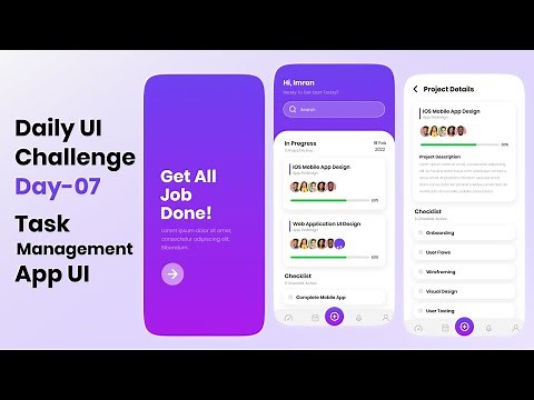 Daily UI Challenge - Day 07 - Task Management App Design In Figma