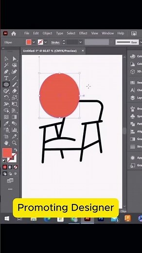 Modern Chair Design in Adobe Illustrator | Step-by-Step Vector Art Chair design