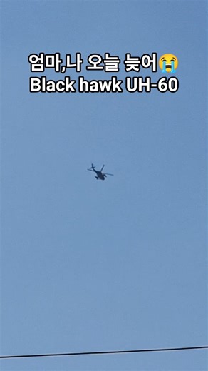오늘 야근이야!😭블랙호크 black hawk UH60 Equipped with ESSS