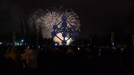 50.000 spectateurs rassemblés à Bruxelles pour le feu d'artifice du Nouvel An