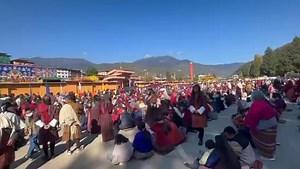 Update: As the three-day Kalachakra Empowerment begins today, thousands of devotees have gathered at Changlimithang Stadium. The venue is completely filled with devotees seated across the parking lots. The Kalachakra Initiation, presided over by His Holiness the Je Khenpo, is a deeply sacred and profound Buddhist ceremony. It offers transformative insights into the intricate connection between the individual microcosm and the universal macrocosm, guiding practitioners to realize their innate Bud