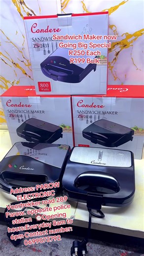 Sandwich Maker Now Available at Special Prices!