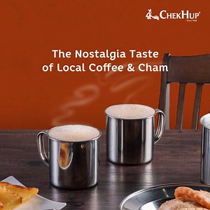 Vintage, quality and authentic taste all in one cup. 😋 Get a FREE Chek Hup Limited Edition Vintage Tarik Mug with purchase of any 2 packs of Tarik Series Product. *Limited to first 100 customers only Don't miss the deal and quickly get yours now! Get your Tarik Series products now at: https://chekhup.com.my/tarik-series-2/ #ChekHup #ChekHupMY #TarikSeries | Chek Hup