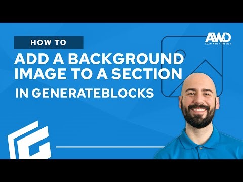 How to Add a Background Image to a Section in GenerateBlocks