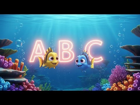 ABC Underwater with Happy Fish | Alphabet Nursery Rhyme Song for Kids