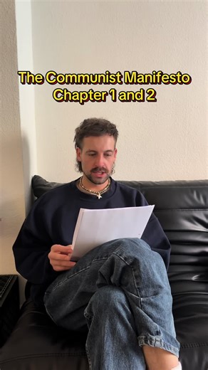 The Communist Manifesto Chapter 1 and 2 #fyp #communism #socialism #solidarityforever