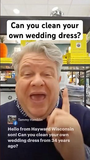 Can you clean your own wedding dress?