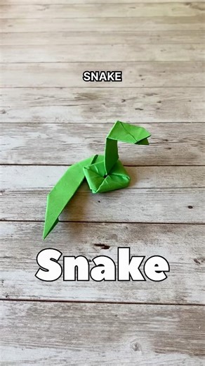 Origami Snake 🐍 | Satisfying Paper Craft