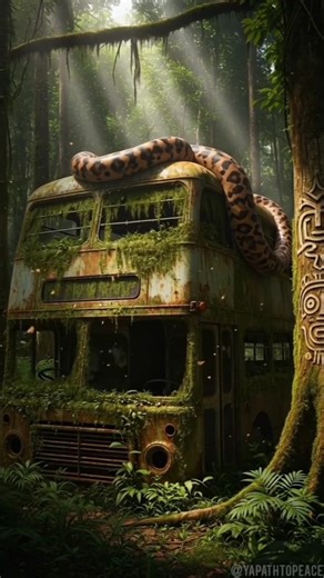 Travel Exploring | Python on Bus | Amazon Jungle #shorts #amazing #nature