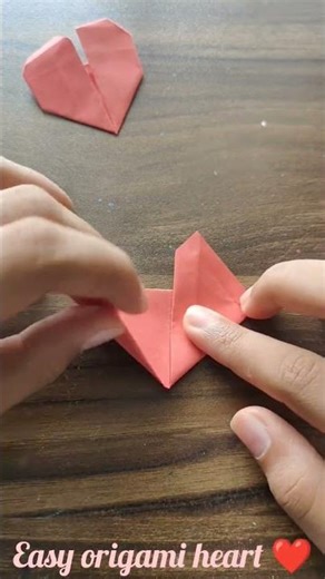 Easy Origami paper heart ❤️ | Everyone can fold #shorts #origami ‪@SparklingArtsIndia‬