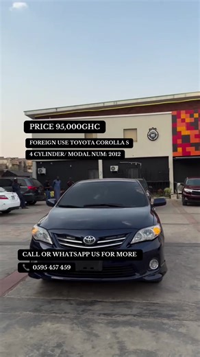 2012 Toyota Corolla Sport for Sale with Reverse Camera