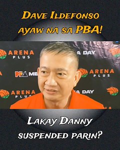 145K views · 934 reactions | Pinapa Ban! Dave Ildefonso ayaw na sa PBA! Lakay Danny suspended parin? #PBA | Sportsdeskmedia | Facebook