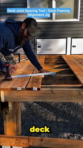 This Deck Joist Spacing Tool Makes Perfect Deck Framing Fast & Easy | Pro Deck Building Tool