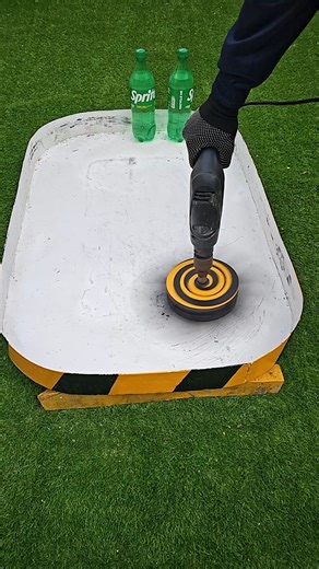 Rumbler Arena on Instagram: "10KG metal spinner vs Sprite bottles inside RUMBLER ARENA. Slow-motion brutal survival test, plastic bending to its limits, pressure building inside… will the bottles burst or survive the final strike? Explosive liquid release and deeply satisfying impact ASMR. ⚠️ Controlled environment with full safety precautions – do NOT try this at home. #viral #slowmotionvideo❤️ #experiment #asmreating"