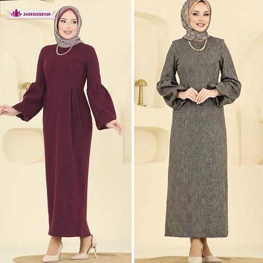 Herringbone Dress with Stitched Waist