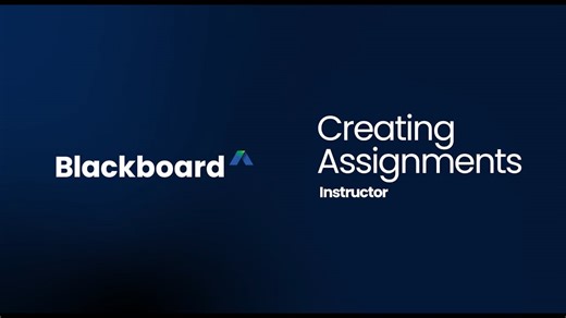 Create an Assignment in Blackboard