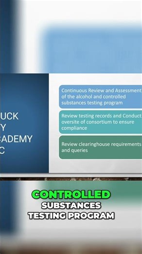 Truck Spy Academy: Alcohol & Substance Testing Oversight #shorts