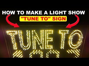 Easy FM Station Display | A Must-Have for Light Shows: 'Tune To' Sign