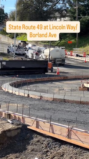 Crews working on the American Canyon Roundabout Project in Auburn are unstoppable! Within the last 4 days they’ve demolished the roadway, graded the new layout, built forms and started pouring concrete. Extended closure remains in place until Monday, December 22 with a detour via Foresthill Rd/Old Foresthill Rd. | Caltrans District 3