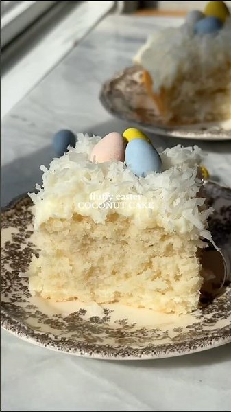 Easter Coconut Cake - RECIPE IN DESCRIPTION