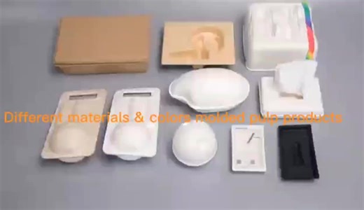 Recycled Paper Fiber Plant Molded Pulp Packaging Sustainable Packaging