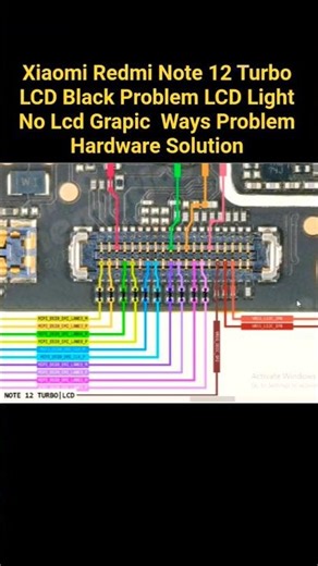 Xiaomi Redmi Note 12 Turbo LCD Black Problem LCD Light No Lcd Grapic Ways Problem Hardware Solution