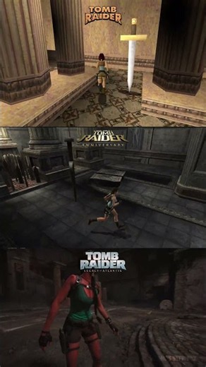 ULTIMATE Tomb Raider Comparison | Tomb Raider I - Legacy Of Atlantis Damocles Puzzle #gaming