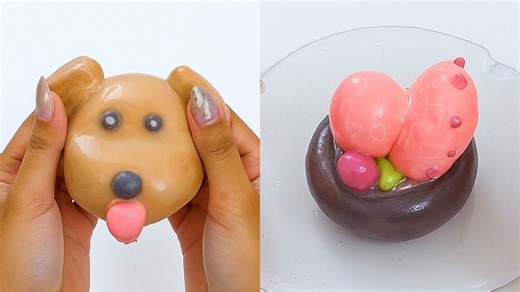 ASMR Slime Pressing and Stretching with Deep Satisfying Pops and Squishes