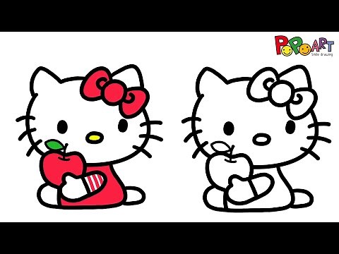 헬로키티 그리기 색칠공부 How To Draw Hello Kitty