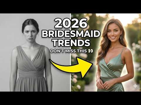 2026 Bridesmaid Dress Trends 💐 Colors, Fabrics & Styling Tips You Need to Know!