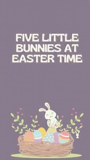 Five Little Bunnies At Easter Time | The Kiboomers