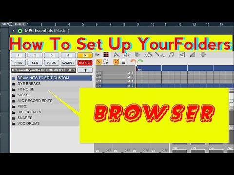 How To Set Up Your Folders In MPC Essentials File Browser, Step By Step MPC Element Tutorial Series