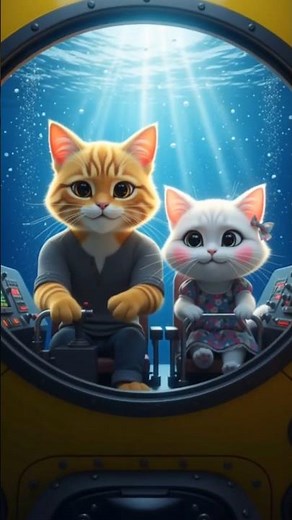 “Big Brother Cat’s Brave Rescue 😭❤️ | Emotional Underwater Story! #cat #meow #viral #trending