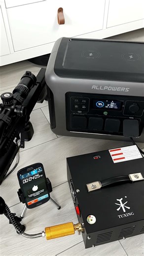 Never Run Out of Air! 🎯 Ultimate Portable PCP Refill! 💨 TUXING TXE061 + ALLPOWERS R1500